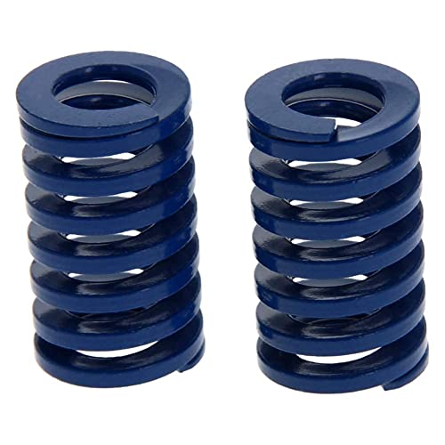 Heyiarbeit 18mm OD 9mm ID 30mm Long Spring Steel Spiral Stamping Light Load Compression Mould Die Spring for 3D Printer Blue 2Pcs - color: Blue, size: TL-18-9-30