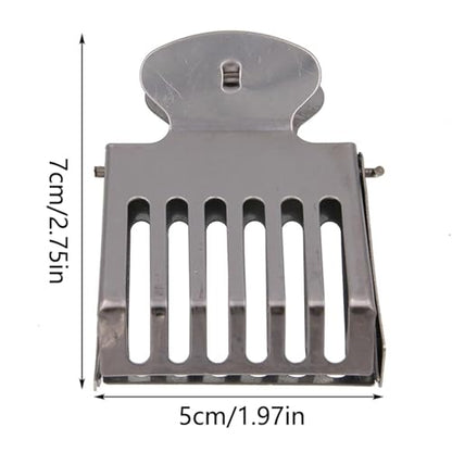TopHomer 8 Pcs Beekeeping Clip Stainless Steel Hand Queen Bee Catcher Cage Beekeeeping Tool for Beekeeper Easy to Use - style: 8 Pcs