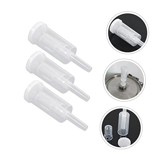 GANAZONO 3Sets Food Grade One Way Valves for Homemade Wine Fermentation Airlocks Prevent Liquid Backflow Easy to Use Wine Accessories for Kitchen Brewing