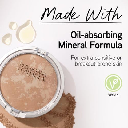 Physicians Formula Mineral Wear Talc-Free Face Powder, Light Coverage Mineral Makeup for Sensitive Skin – Creamy Natural - color: Creamy Natural