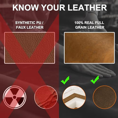 Genuine Leather Knife Roll, Knife Bags for Chefs Professional, Small Chef'S Knife,Knives Holders Protectors with 5 Slots - color: 5 Slots Dark Brown