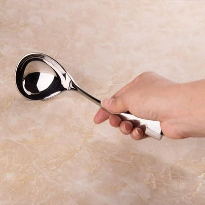 IMEEA 7.6-Inch Small Serving Ladle, 18/10 Stainless Steel Gravy Spoon for Sauce & Dressing - size: 1 x Soup Spoon