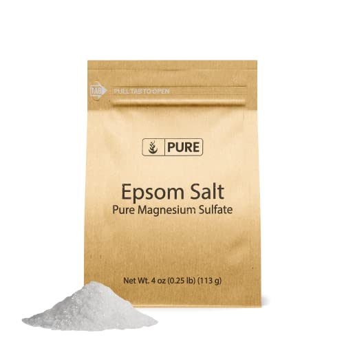 Pure Original Ingredients Epsom Salt, Calcium Chloride, and Potassium Bicarbonate Bundle, (4 oz), Food Grade, Fine Powder