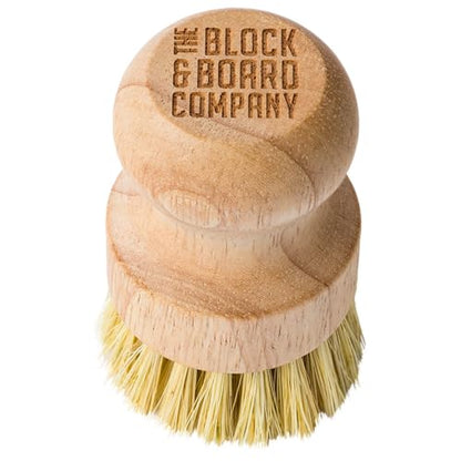 The Block & Board Company Specialist Board Cutting Board Scrub Brush Food Grade Cleaning Brush | For Wood, Stone, Butcher Block, Countertop & Utensils - size: 0.4"L x 3.9"W