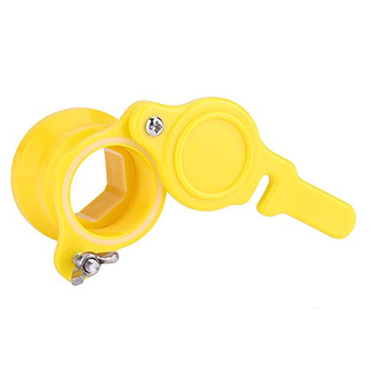 Honey Gate Valve for Bucket, Yellow Nylon Honey Extractor Valve Honey Tap Beekeeping Equipment Bee Hive Tool Beekeeper Tool