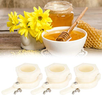 3set Honey Tap Gate Valve, Sealing Convenience Honey Extractor Tap Honey Bucket Accessories for Beekeeping Equipment Supply