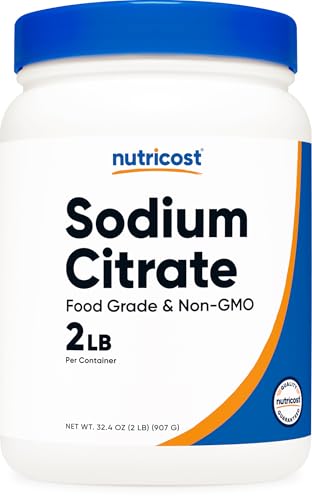 Nutricost Sodium Citrate Powder 2LB (32.4oz) Food Grade, GMO-Free | Emulsifier, Natural Flavor Enhancer, Food Preservant - size: 31.99 Ounce (Pack of 1)