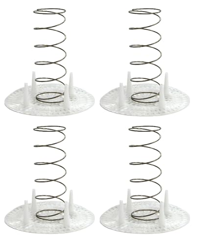 North Mountain Supply Fermentation Spring and Plastic Press (6.5" Diameter) - Keeps Food Submerged in The Brine - Set of 4