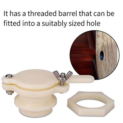 Nylon Honey Beekeeping Bottling Gate Valve, Honey Extractor Tap, Food Grade Plastic, Stainless Steel Screws, for Bucket Fitting