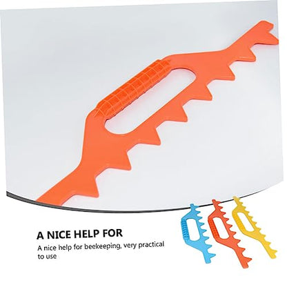 3pcs Beehive Frame Measuring Rake Beekeeping Tool Spacer Rake for Bee Frames Plastic Material Bee Hive Accessory