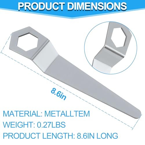 CO2 Tank Wrench - Stainless Steel Regulator Tool for Brewing, Beer Kegs & Kegerators - Durable Design（2pack） - color: 2 Pack