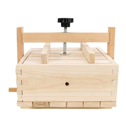 Wooden Tofu Press Mold: Homemade Tofu Maker Pressing Mold, Soybean Curd Making Machine, Cheese Maker Set for Home Kitchen, Tofu Making Kit for Tofu Lover Tofu Press Mold Box