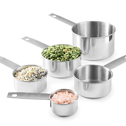 Laxinis World Stainless Steel Measuring Cups Set, 1-Pack