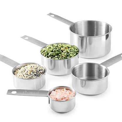 Laxinis World Stainless Steel Measuring Cups Set, 1-Pack