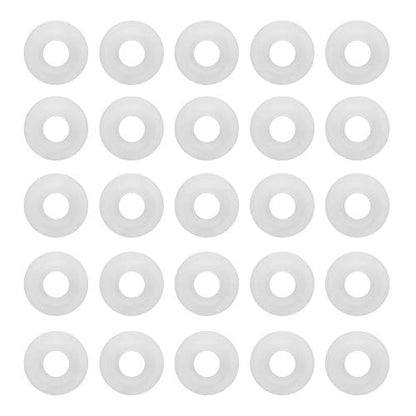 Joyzan Silicone Gaskets for Bottles, Swing Top Flip Rubber Washers EZ Cap | Home Brew Beer Leakproof Sealing O Ring High Pressure Seals Replacements Home Soda Grolsch Standard Overturning White 25PCS