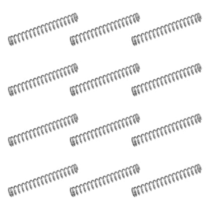 uxcell 50Pcs 304 Stainless Steel Compression Springs, 0.5mm x 4mm x 30mm Small & Tiny Pen Spring for Home Repair & DIY, Workshop & Industrial Use, (Silver Tone) - size: 4mmx30mm