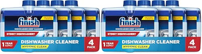 Finish Dishwasher Cleaner Liquid, Deep Cleans Hidden Grease & Limescale, Fights Odors & helps maintain Performance, 1 Year Supply, 8.45oz, (Pack of 8) - size: 8.45 Fl Oz (Pack of 8)