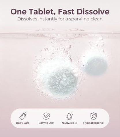 150PCS Baby Bottle Washer Detergent Tablets, Detergent Soap Tablets for All Brands Momcozy Baby Brezza Papablic Bottle Washers, Bottle Cleaning Tablets, Bottle Washer Tablets, 30 Count per Bag
