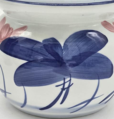 Porcelain Pickling Jar with 2 Lids Lotus Fermenting Pickling Kimchi Crock Food Storage 7"