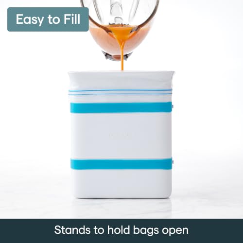 YouCopia FreezeUp Freezer Food Block Maker, 6 Cup, Meal Prep Bag Container to Freeze Soup and Leftovers - size: 6-Cup Capacity, style: Food Block Maker