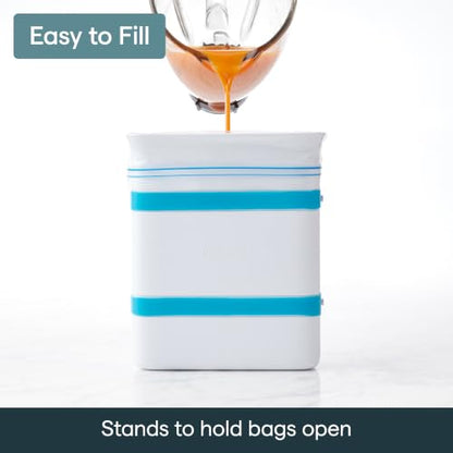 YouCopia FreezeUp Freezer Food Block Maker, 6 Cup, Meal Prep Bag Container to Freeze Soup and Leftovers - size: 6-Cup Capacity, style: Food Block Maker