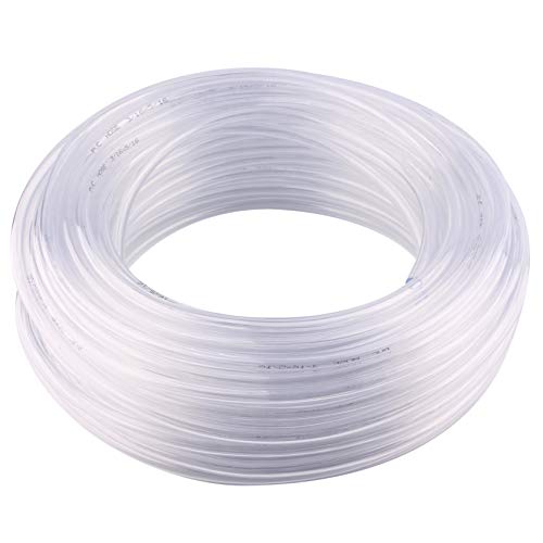 DERNORD PVC Tubing 3/16"ID X 5/16"OD Flexible Clear Vinyl Hose 100 Feet for Food Grade - size: 100 Feet, style: 3/16"ID X 5/16"OD