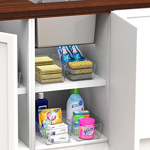 Simple Houseware Freezer Organizer Bins, 12'' x 6'', 2 Packs - size: 2 Pack - 12 x 6 x 3.4