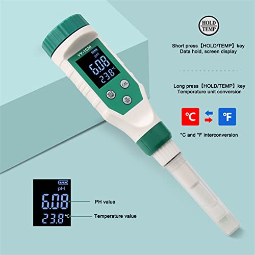 FLEXMAN Digital Ph Meter, Smart BT PH Tester, Dough Alkali Waterproof Tester, Soil Matrix Acidity Meter for Baby Food Supplement Cheese Cosmetics