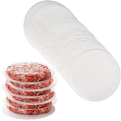Hamburger Patty Paper Round 4.5 Inch, Set of 200, Non Stick Patty Paper Sheets for Burger Press, Patty Serperate and Cake Baking(5.5/6/7/8/9/10/12inch Available) - size: 4.5inch