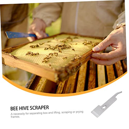 BESPORTBLE 1pc Stainless Steel Beekeeping Hive Tool Lifter Scraper Essential Beehive Scraping Tool for Beekeepers Durable Ergonomic Design for Lifting Separating Frames Must Have Equipment