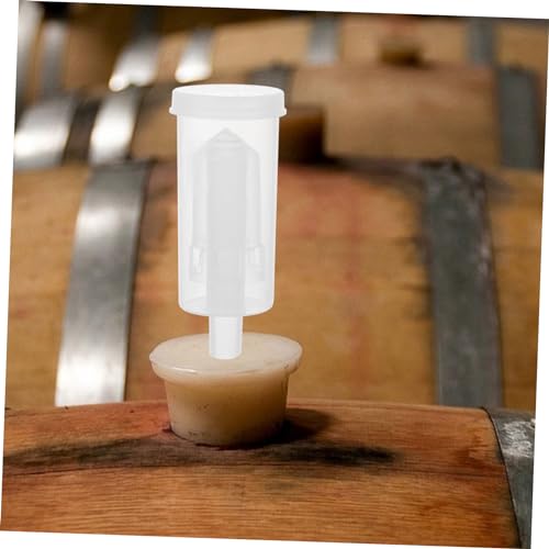 LABRIMP 2pcs Plastic One-way Valves for Home Brewing Three-piece Check Valve for Wine and Juice Fermentation Airtight Design