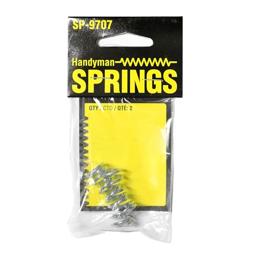 Prime-Line SP 9707 Compression Spring, Spring Steel Construction, Nickel-Plated Finish, 0.072 GA x 9/16 In. x 1-3/8 In. (2 Pack) | Spring Steel Construction - color: Nickel, size: 9/16 in. x 1-3/8 in.