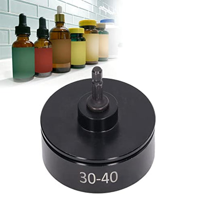 Bottle Capper Bottle Capping Tool, Electric Capping Machine Bit, Handheld Bottle Capper Capping Machine Accessory for 30-40mm Bottle Cover for Replacement, Black