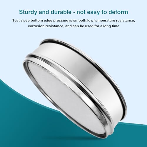 304 Stainless Steel Mesh Lab Sieve, 70 Mesh(0.25mm) Aperture Test Sieve, 7.9Inch(20cm) Diameter Economy Standard Analysis Sample Test Sieves for Industrial Laboratory Homes - size: 70Mesh(0.25mm)/Ф7.9in