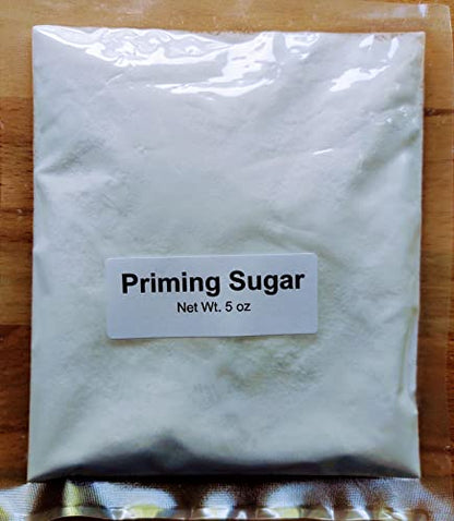 Priming Sugar 5 oz. and 50 Black Oxygen Absorbing Bottle Caps