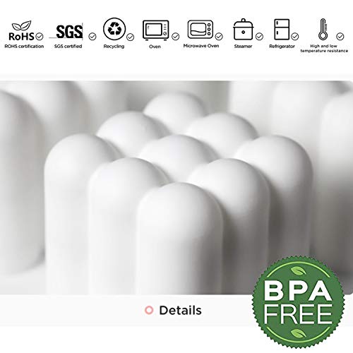 OCPO KITCHEN Bubble Silicone Baking Mold, Silicone Candle Mold, French Dessert Molds for Mousse Cake Pastry Chocolate Pudding Jelly Cheesecake Ice Cream, Cube Shape (6-Cavity) - style: Bubble (6-Cavity)