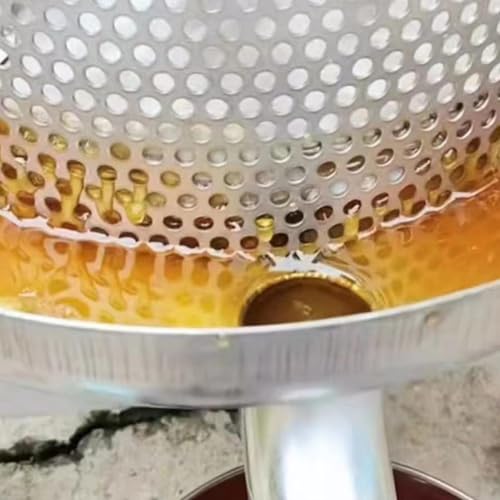 Manual Honey Press, Household Manual Mesh Press Extractor Machine, Stainless Steel Beekeeping Extraction, Extractor Beekeeping Tool, for Wine Honey and Juice Making