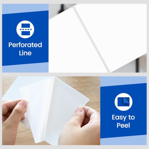 L LIKED 4" x 6" Thermal Labels, Blank Removable Labels with No Residue, Water and Oil Resistant, Use for Both Home and Office (1 Roll, 250 Labels) - size: 4x6-250