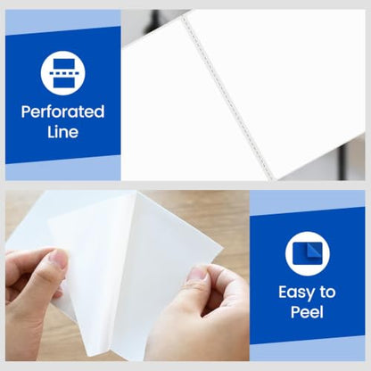 L LIKED 4" x 6" Thermal Labels, Blank Removable Labels with No Residue, Water and Oil Resistant, Use for Both Home and Office (1 Roll, 250 Labels) - size: 4x6-250