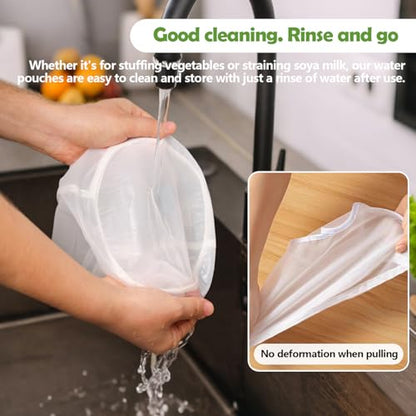 Cheese Cloth Bag For Straining, Nut Milk Bag - Reusable Straining Bags For Nut Milk, Soy Milk, Dumpling Fillings, And More (3, S) (3, L) - size: L