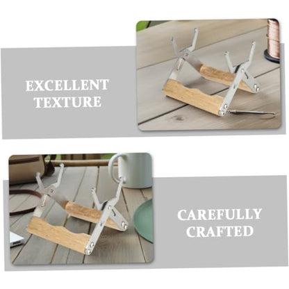 DOITOOL 3pcs Beekeeping Frame Grip Set with Stainless Steel and Wood Construction, Sturdy Hive Frame Holder for Honey Harvesting and Beekeeping, Minimizes Disturbance and Ensures Longterm