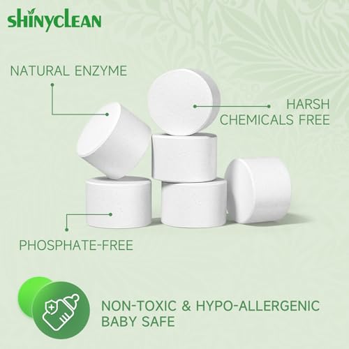 Bottle Washer Detergent Tablets, Fits All Machines, 360 count | Baby-safe, deep cleaning, chlorine & fragrance free, no residue, compatible with Momcozy & Baby Brezza Pro and all brands - size: 360 Count (Pack of 1)