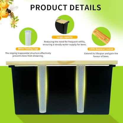 2 Pack 3.5L Bee Feeders, Deep Beehive Frame Feeder for Beekeeping Feeding Equipment Bee Tools Beehive Supplies - size: 2PCS 3.5L