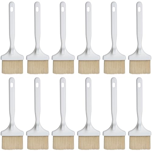 SPARTA 4040202 Meteor Nylon Basting Brush With Nylon Bristles, 3 Inches, White, (Pack of 12) - color: White, size: 3"