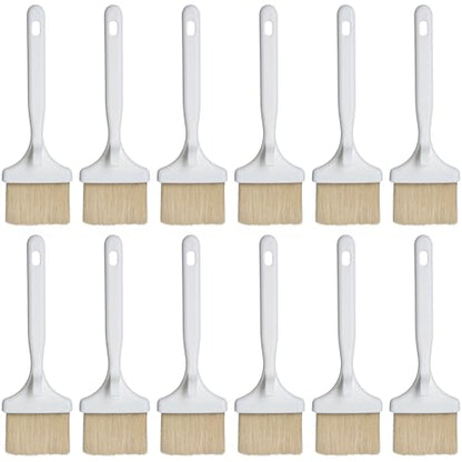 SPARTA 4040202 Meteor Nylon Basting Brush With Nylon Bristles, 3 Inches, White, (Pack of 12) - color: White, size: 3"