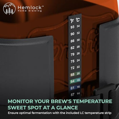 Hemlock Home Brewing Kombucha Heating Wrap - Fermentation Heater Mat Pad with Temperature Control