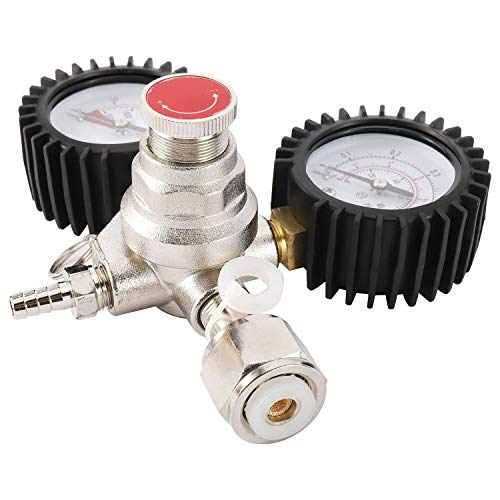 YaeBrew Dual Gauge CO2 Regulator for Draft Beer Homebrew Kegerator CGA320