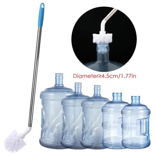 Water Bottle Cleaning Brush 24-inch Long Bottle Brush with Stainless Steel Handle for 3 Gallon and 5 Gallon Water Bucket