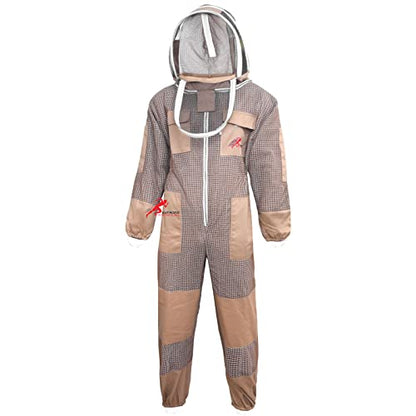 Euphoric Bee Suit - 3 Layer Fencing Veil Keeper With Gloves, Ventilated Sting Proof Beekeeper - style: Medium