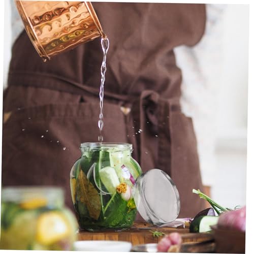 PRETYZOOM Heavy Glass Fermenting Weight for Wide Mouth Jars Sturdy Kitchen Tool for Pickling Canning and Fermentation for Homemade Vegetables